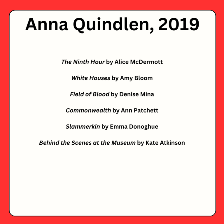 Anna Quindlen book recommendations