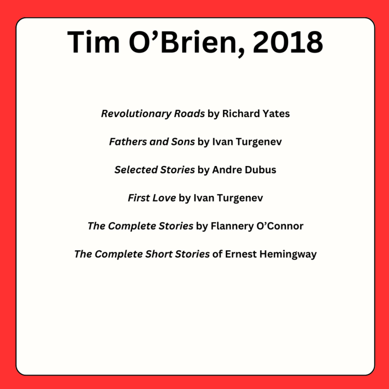Tim O'Brien book recommendations