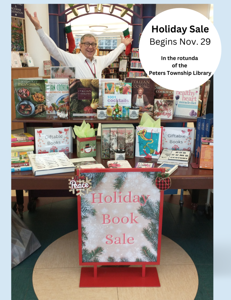 Upcoming holiday used book sale on Nov 29
